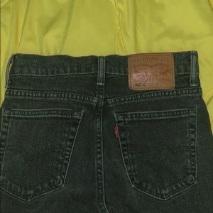 Authentic Levi straight cut, off black color Jeans